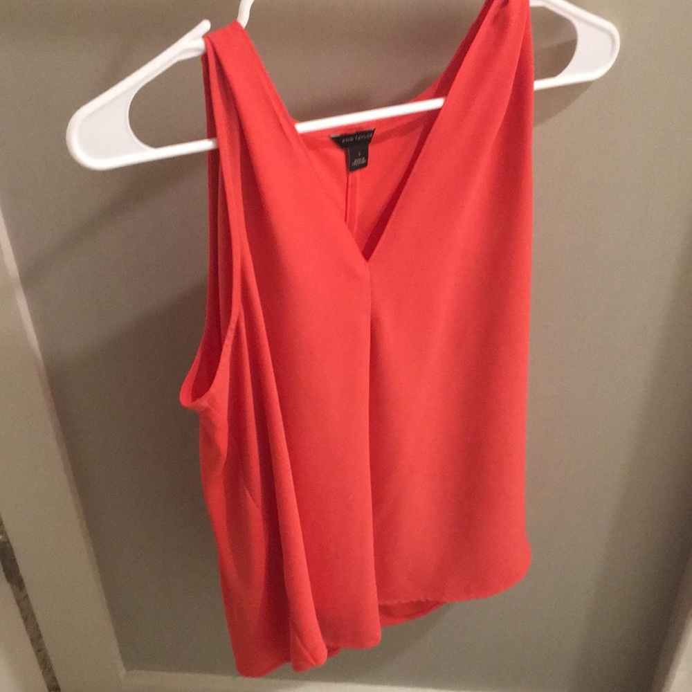 Ann Taylor Coral Sleeveless Shell